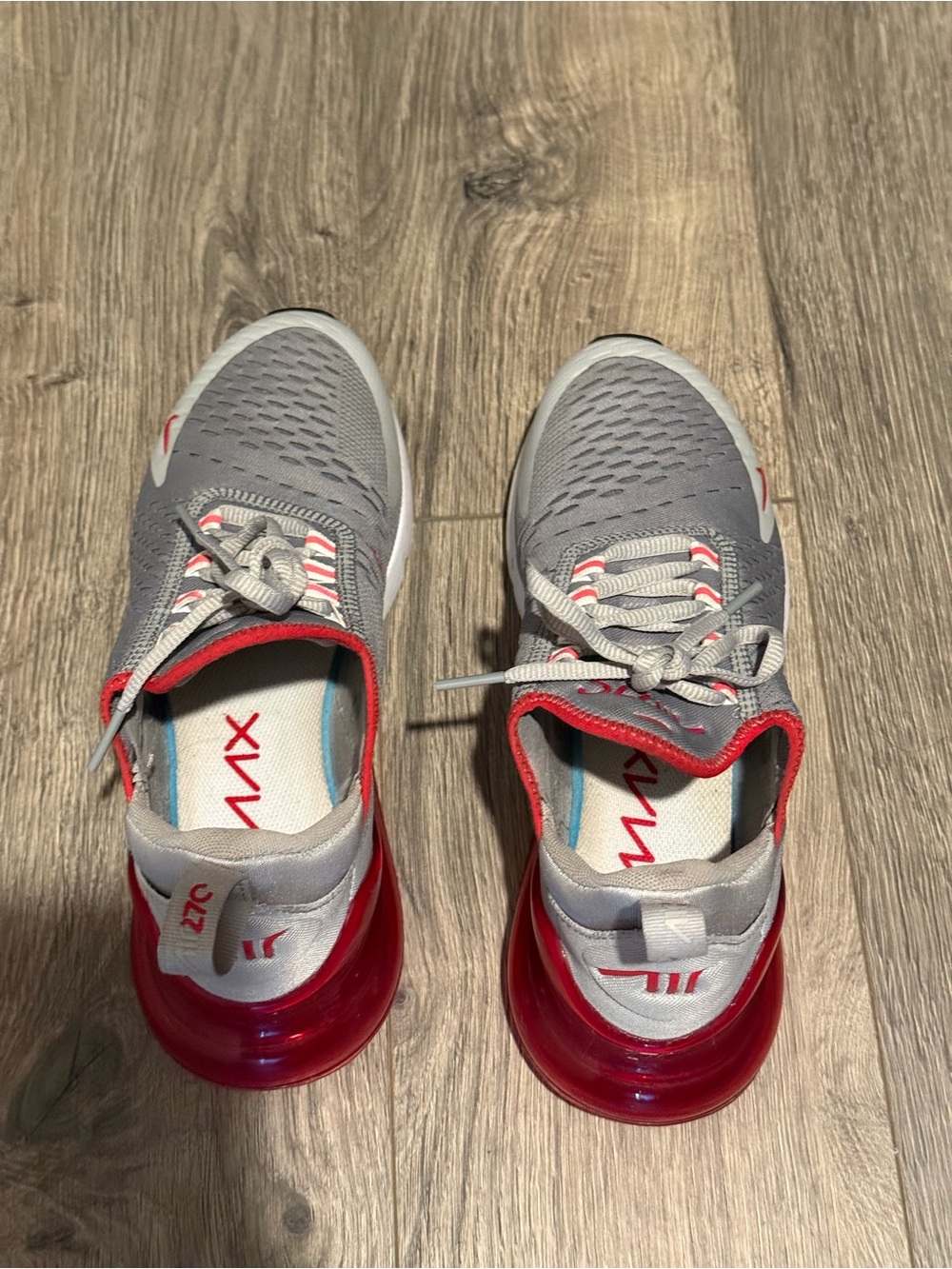 Gray & Red Nike Air Max 270